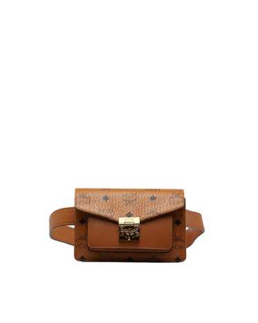 MCM Brown Leather Fanny Pack