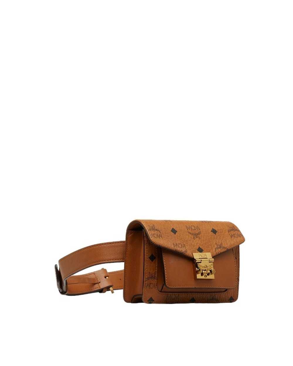 MCM Brown Leather Fanny Pack - image 2
