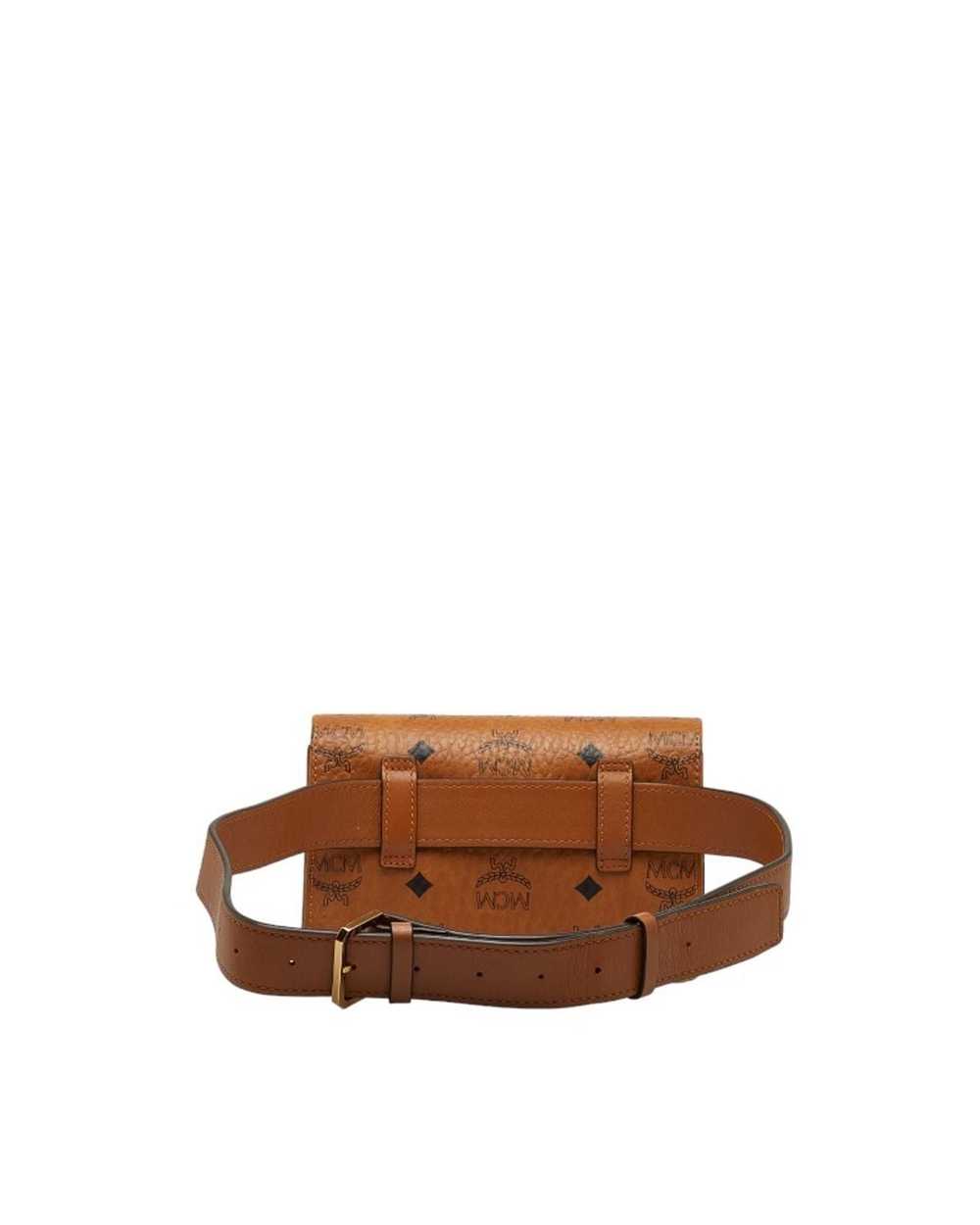 MCM Brown Leather Fanny Pack - image 3