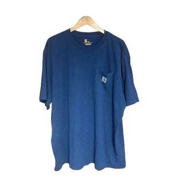 Carhartt 2XL Blue with Pocket Classic Fit T-Shirt - image 1