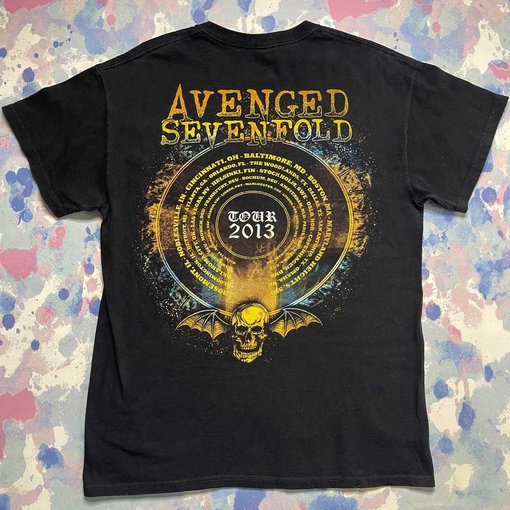 Avenged Sevenfold A7X 2013 Tour Shirt Men’s Size … - image 2