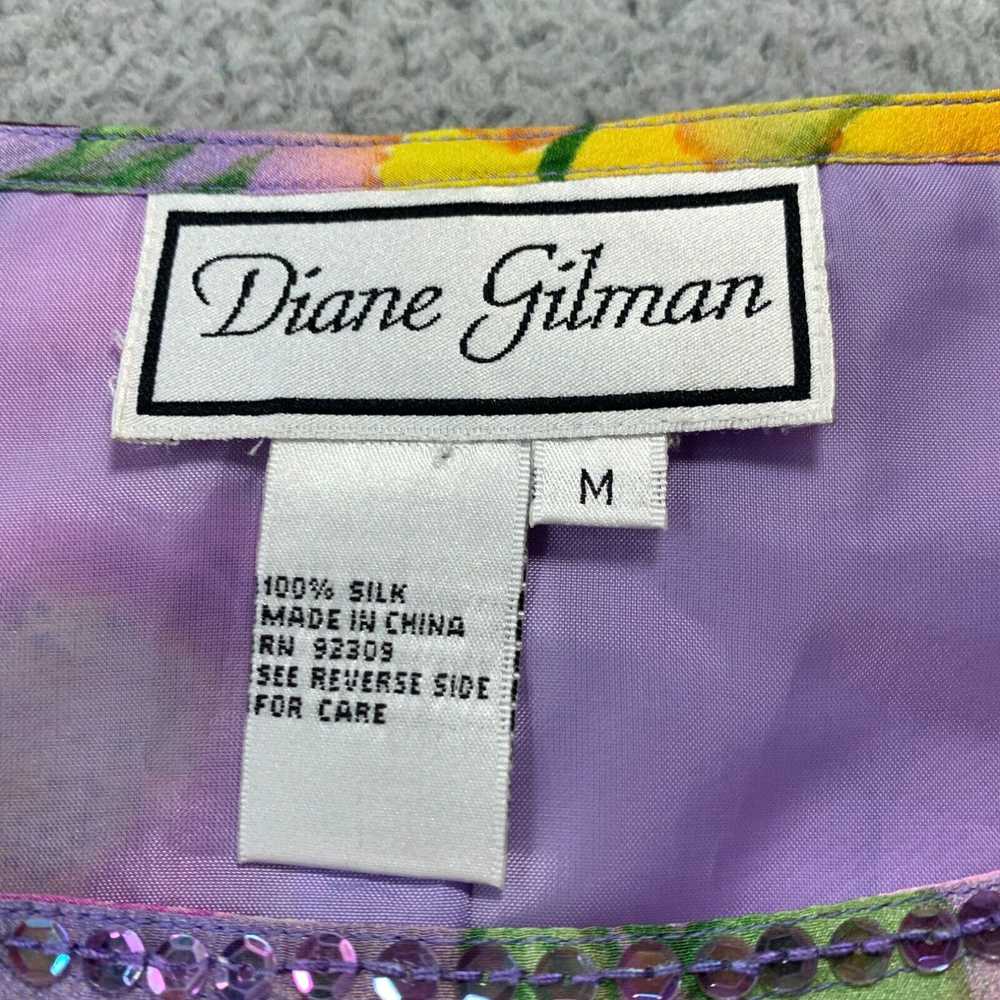 Vintage Vintage Diane Gilman Midi Dress Womens Me… - image 3