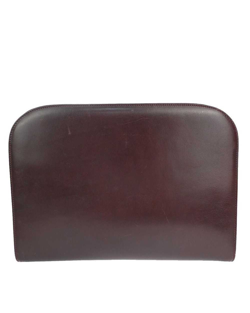 Salvatore Ferragamo Burgundy Leather Shoulder Bag - image 3