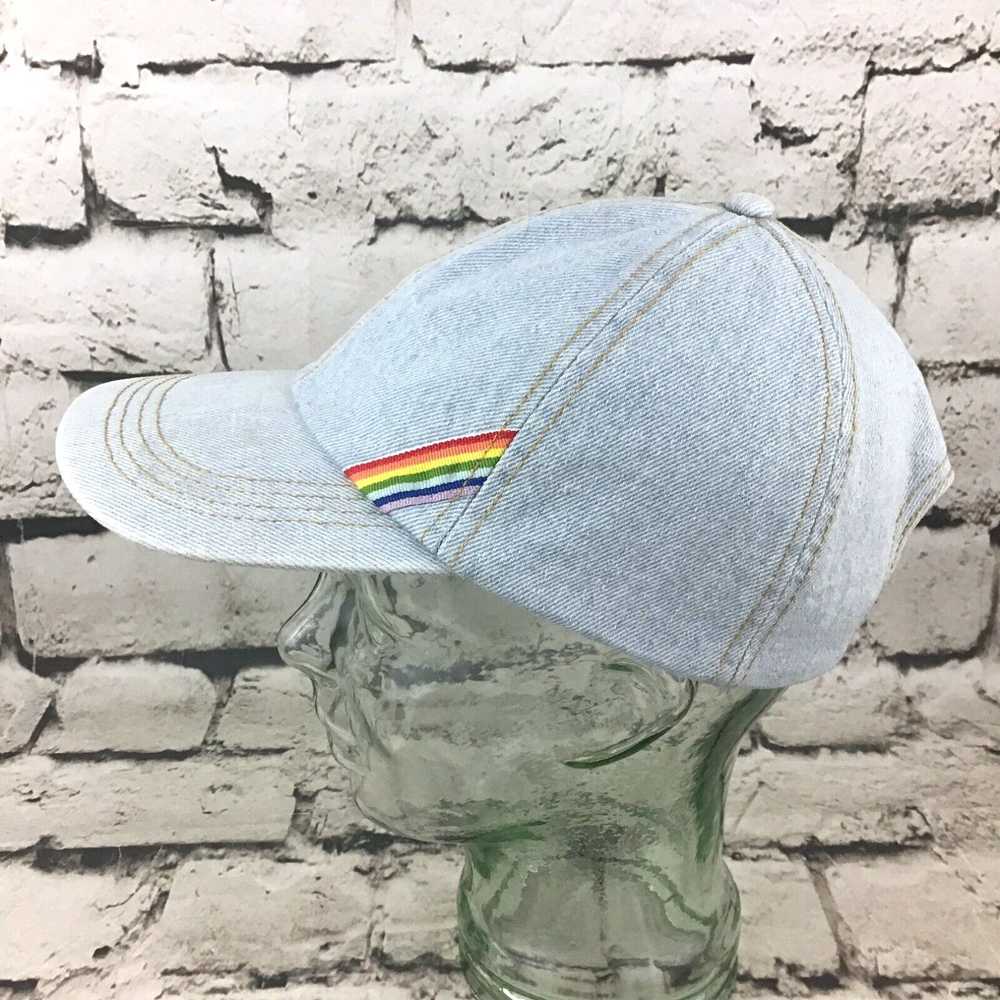 Rainbow SO Unisex OSFA Hat Light Denim Rainbow St… - image 1