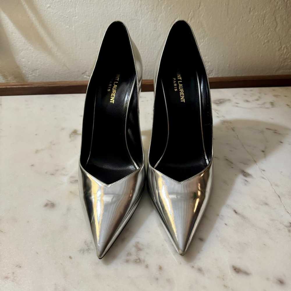 Saint Laurent Kiki 55 leather heels - image 2