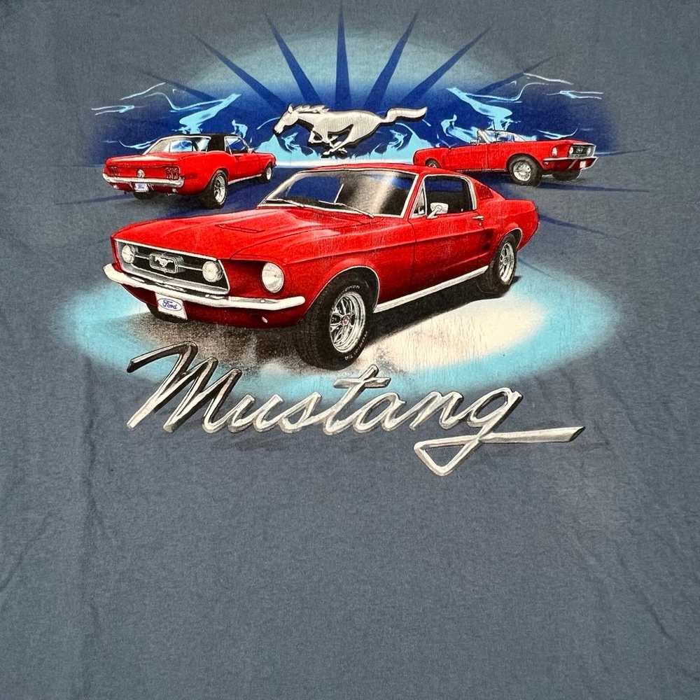 Vintage 2000’s Ford Mustang Horse Graphic Tee Shi… - image 3