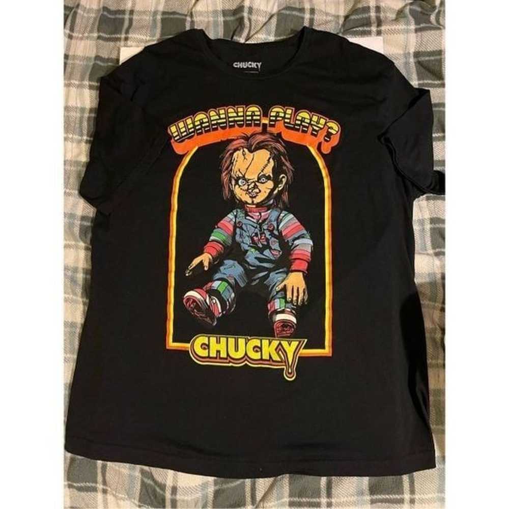 CHUCKY T-Shirt 2XL Wanna Play? - image 3