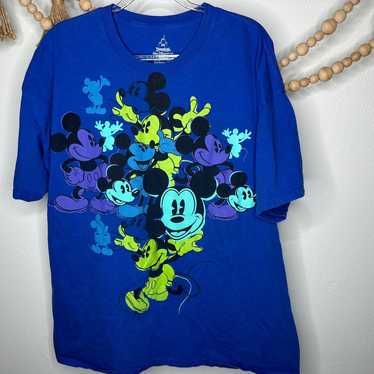 Disney Blue Mickey Mouse Graphic T - image 1