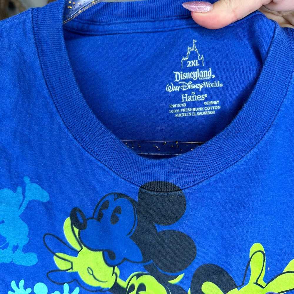 Disney Blue Mickey Mouse Graphic T - image 4