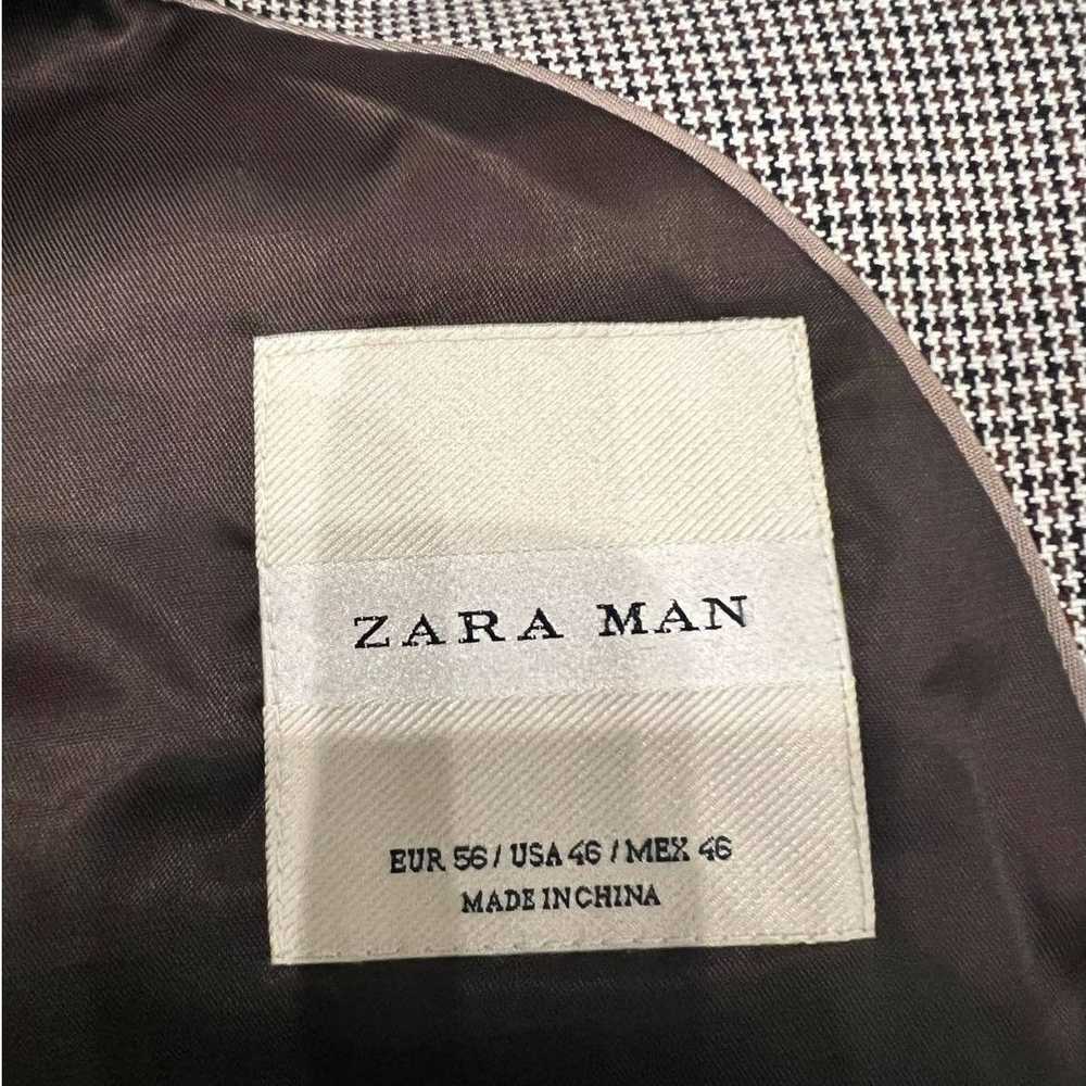 Zara Zara Man Black Houndstooth Blazer Sport Coat… - image 11