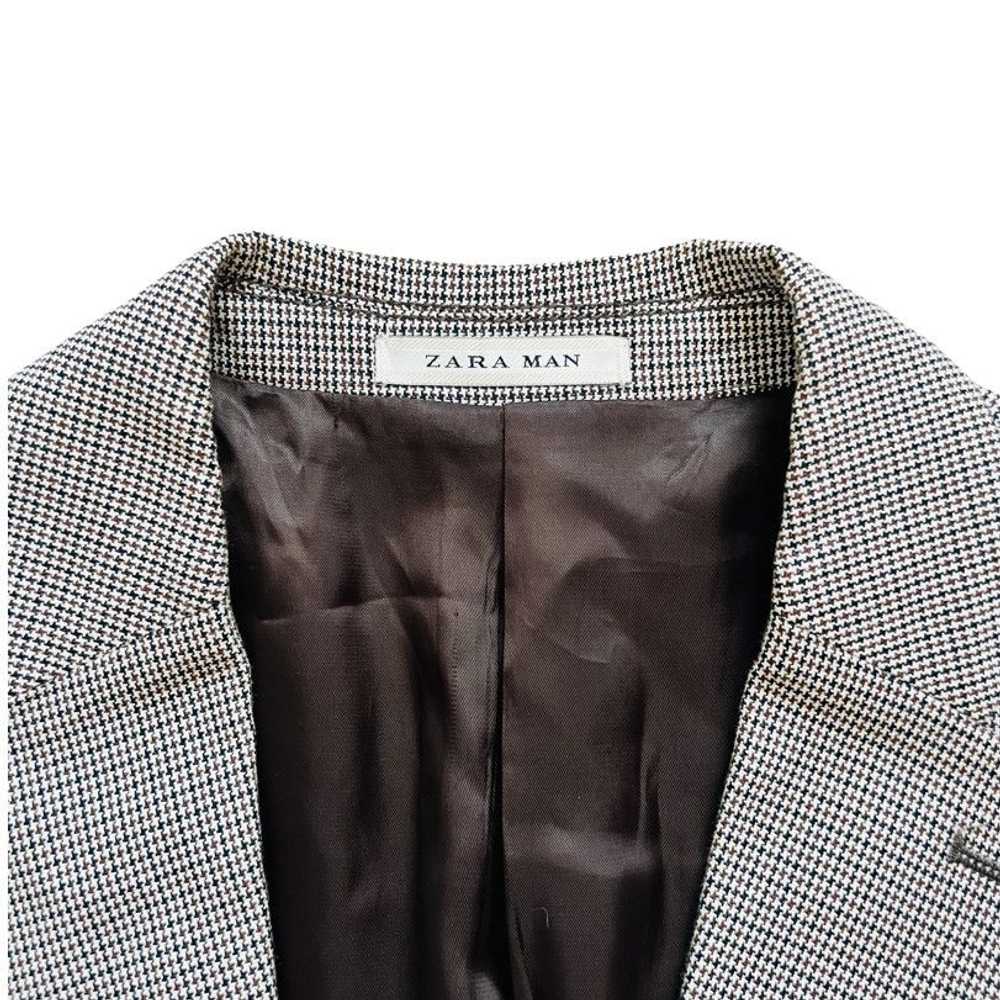 Zara Zara Man Black Houndstooth Blazer Sport Coat… - image 4