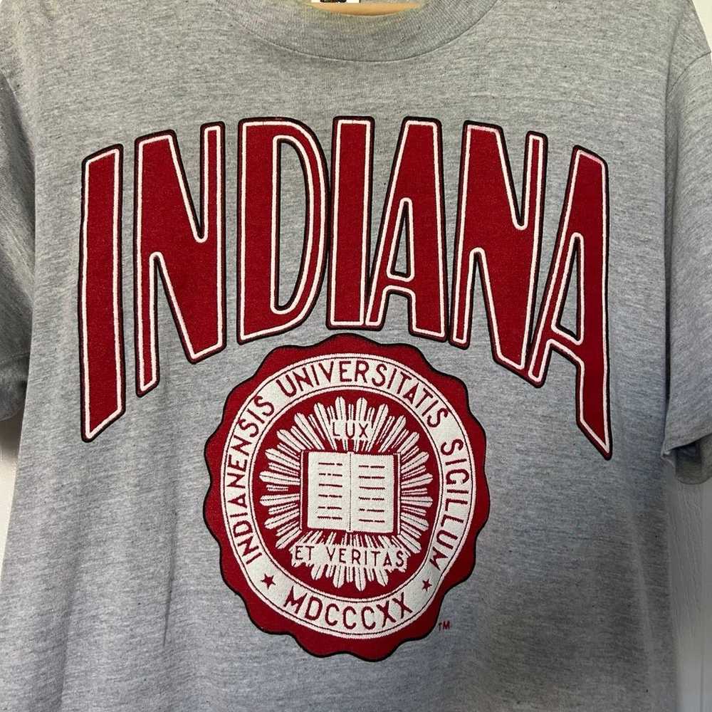 Vintage single stitch Indiana University t shirt - image 2