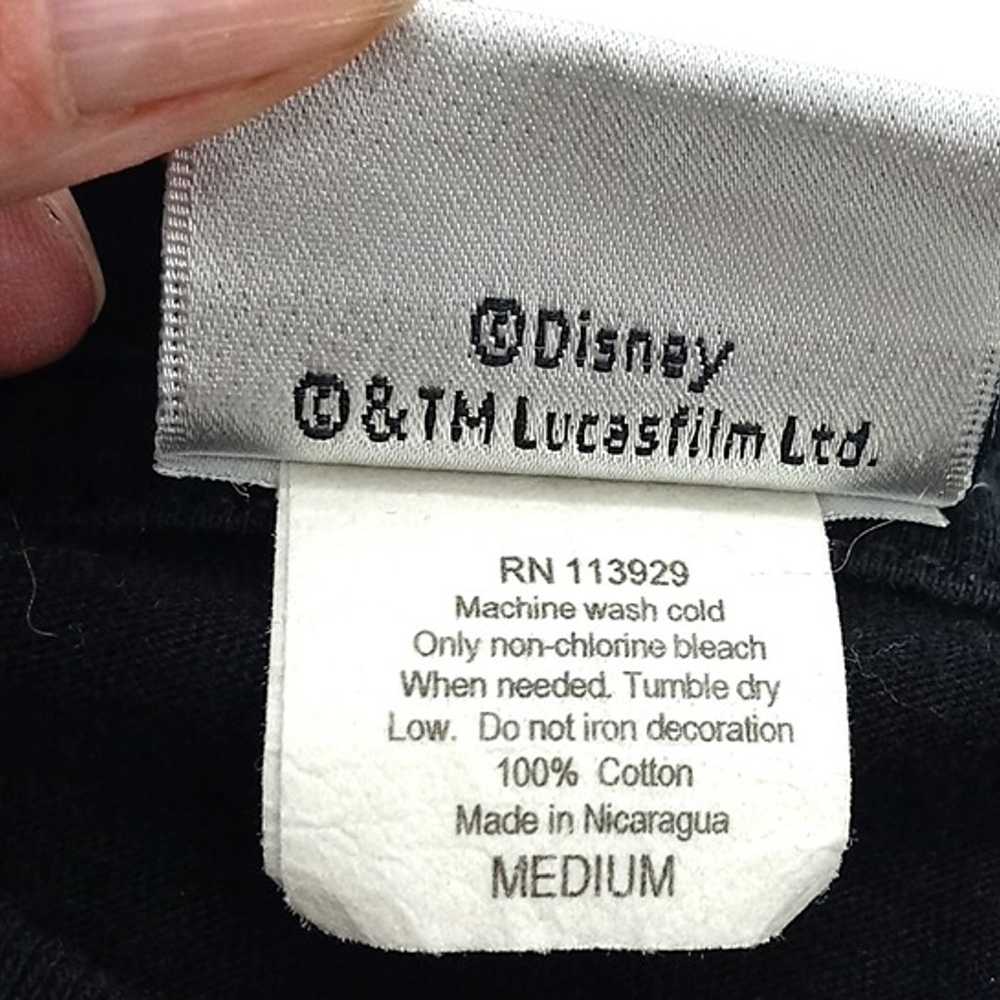 Disney Shag Star Wars T Shirt Size Medium Black W… - image 6