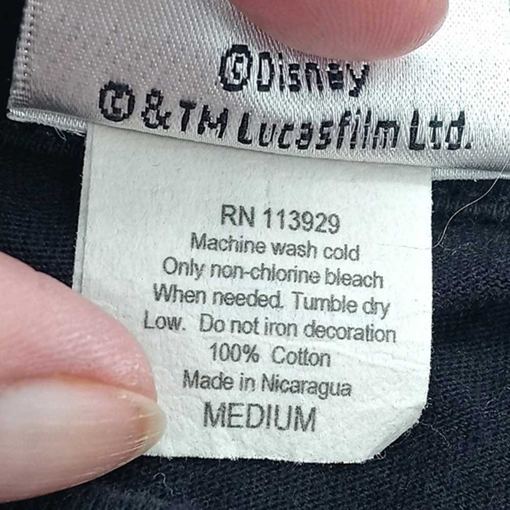 Disney Shag Star Wars T Shirt Size Medium Black W… - image 7