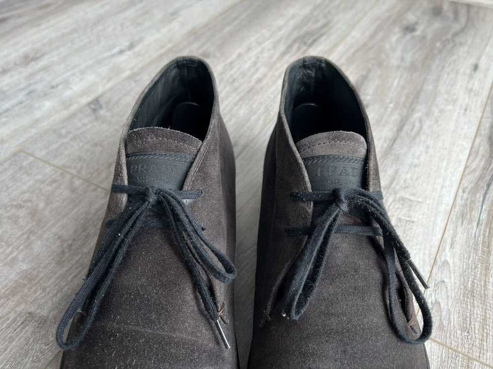 Prada PRADA MILANO Suede Lace Up Chukka Boots - image 10