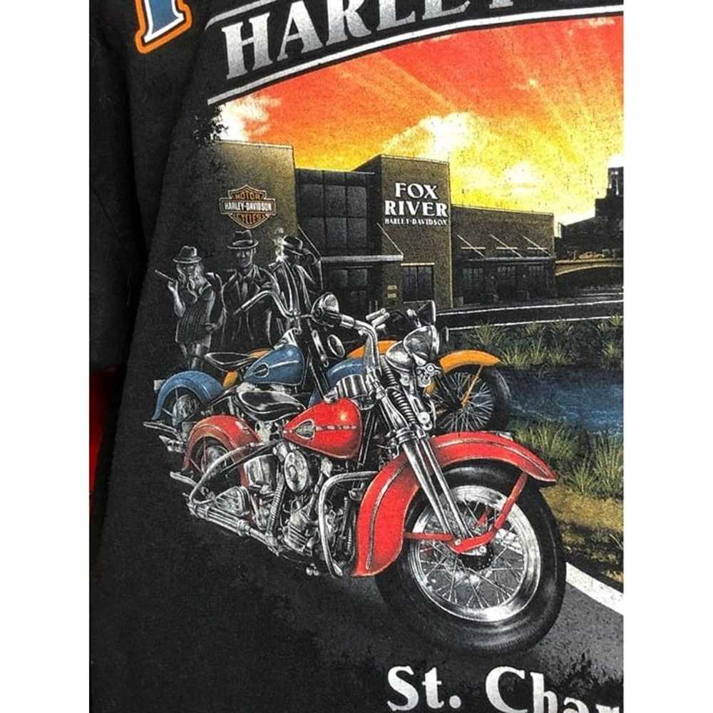 Harley Davidson T-shirt Large Men ST, CHARLES, IL… - image 2