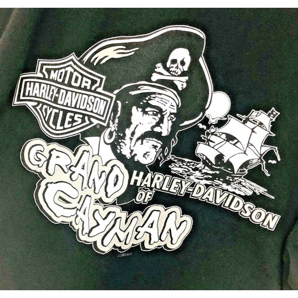 Harley Davidson Skull Crossbones TShirt Men's L G… - image 3