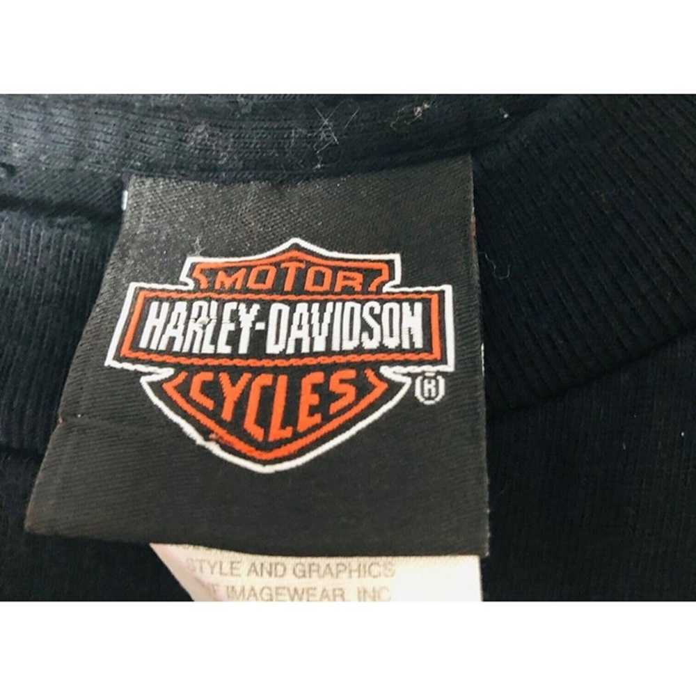Harley Davidson Skull Crossbones TShirt Men's L G… - image 5