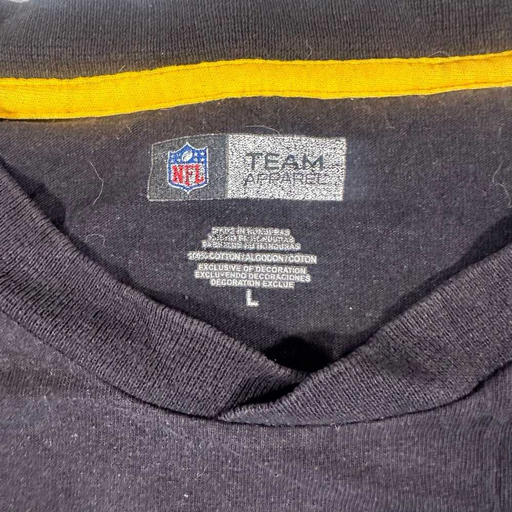 NFL Pittsburgh Steelers Logo Black Long Sleeve T-… - image 4