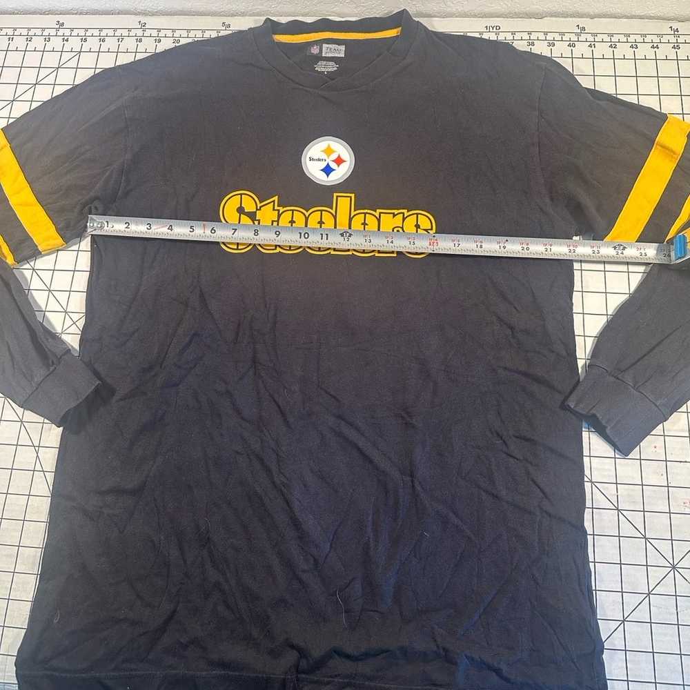 NFL Pittsburgh Steelers Logo Black Long Sleeve T-… - image 5