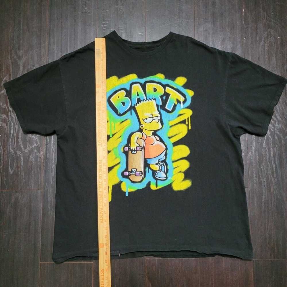 Vtg Bart Simpson T-shirt Mens XL Black Heavyweigh… - image 5