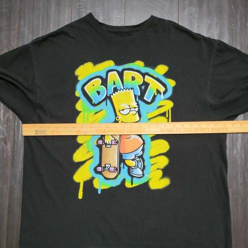Vtg Bart Simpson T-shirt Mens XL Black Heavyweigh… - image 7