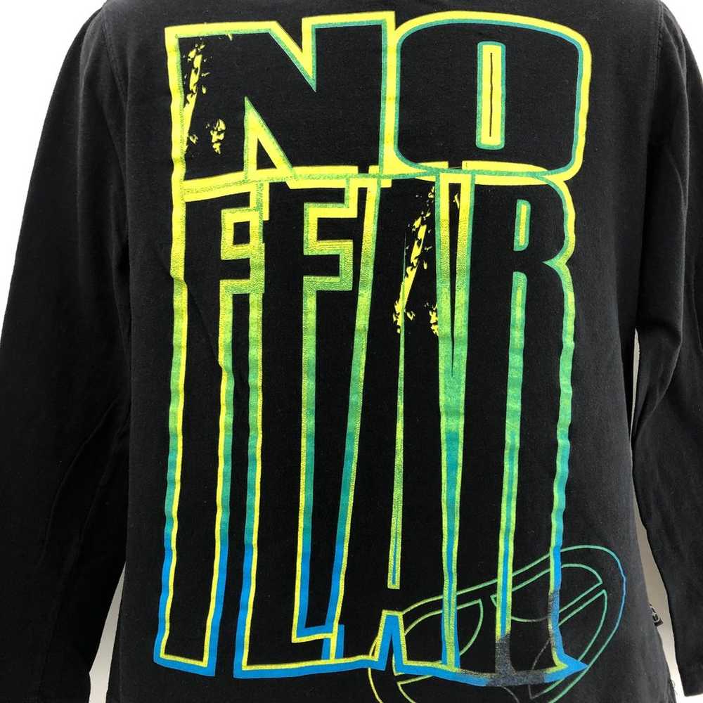 No Fear SMALL Black Neon Yellow Green Bold Font G… - image 2