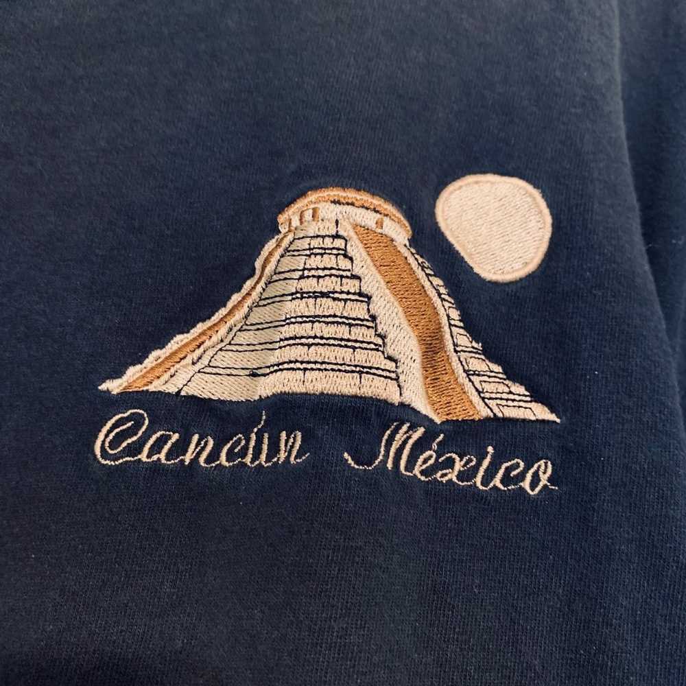 Embroidered Cancun Mexico Pyramid T-Shirt XL - image 2