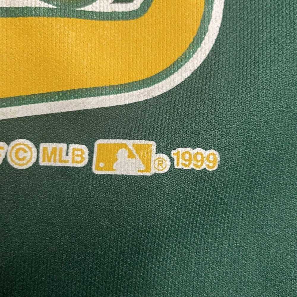 Vtg 1999 Oakland As Athletics Jersey Shirt Mens S… - image 3