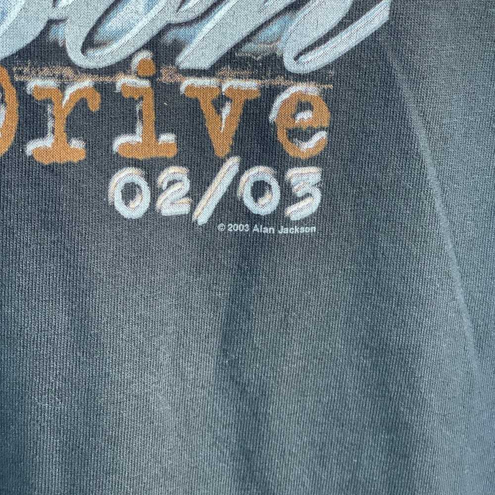 Vintage Alan Jackson Concert Shirt ~ Drive Tour 0… - image 5