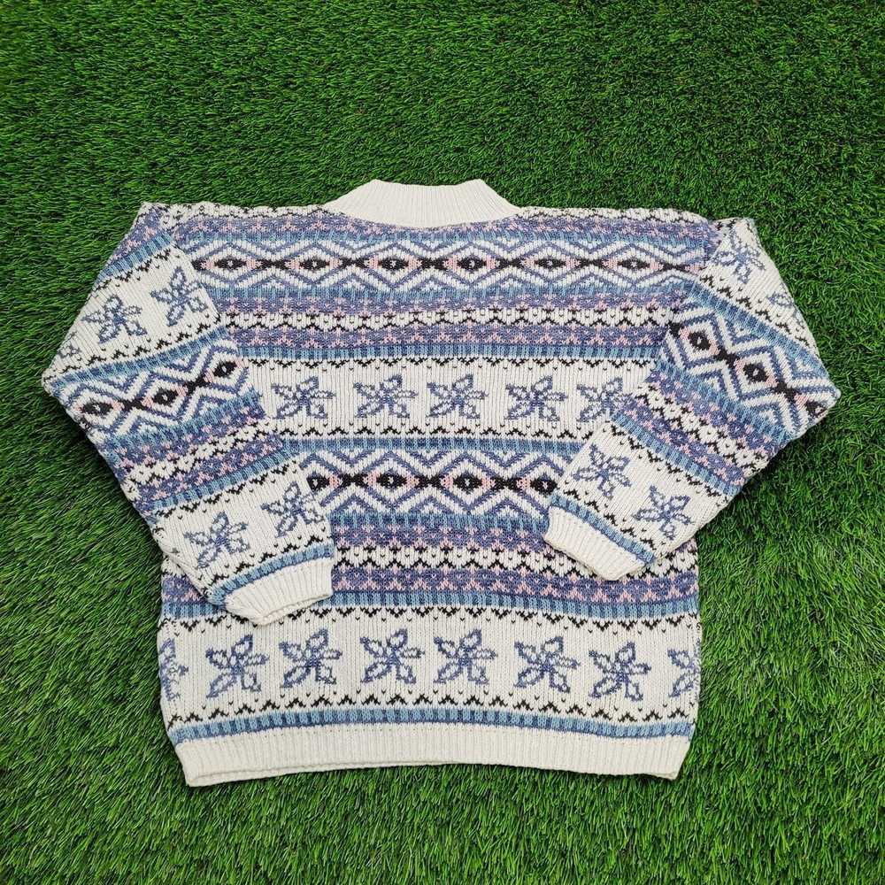Vintage Vintage Geometric 90s Aztec Nordic Sweater - image 2