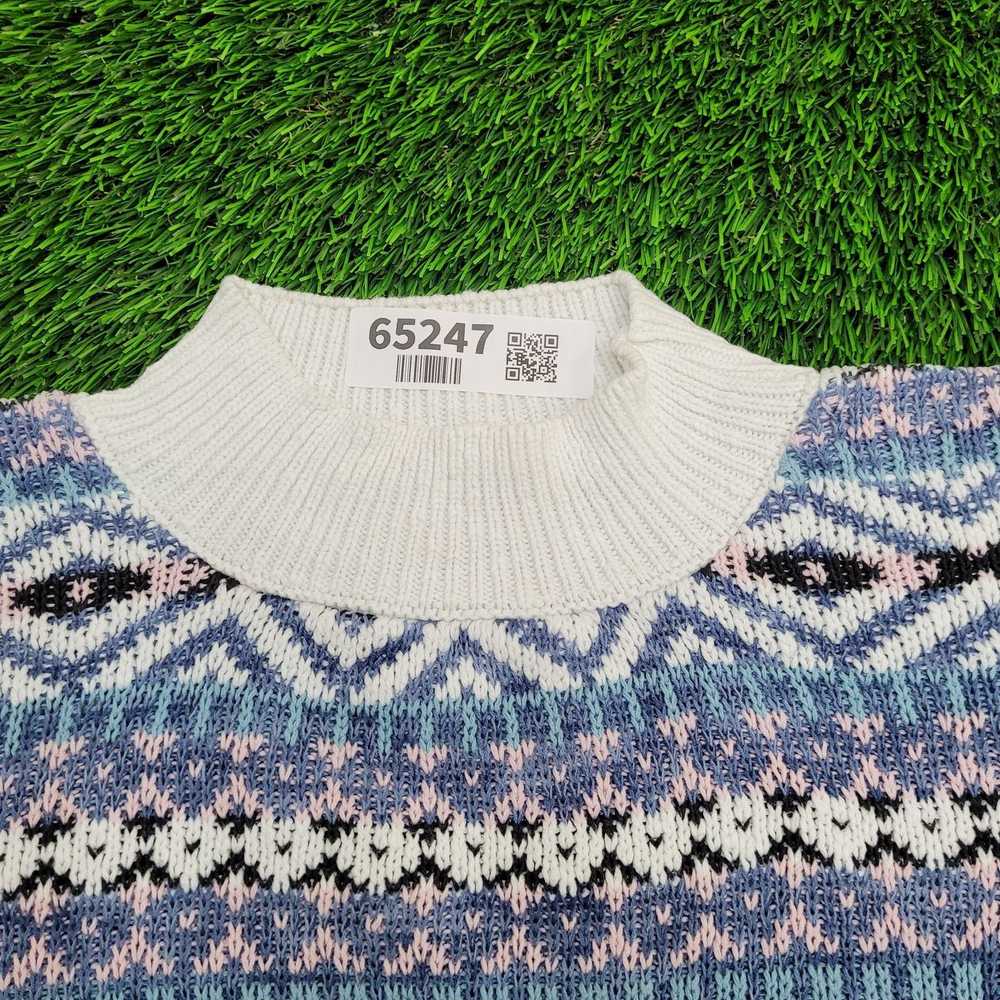 Vintage Vintage Geometric 90s Aztec Nordic Sweater - image 3