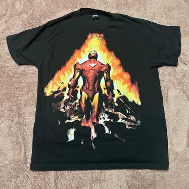 Vintage Marvel Comics Iron Man Fire Ruins Tee by … - image 1