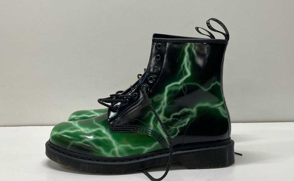 Dr. Martens Flash Black Green Leather Boots Men's… - image 3