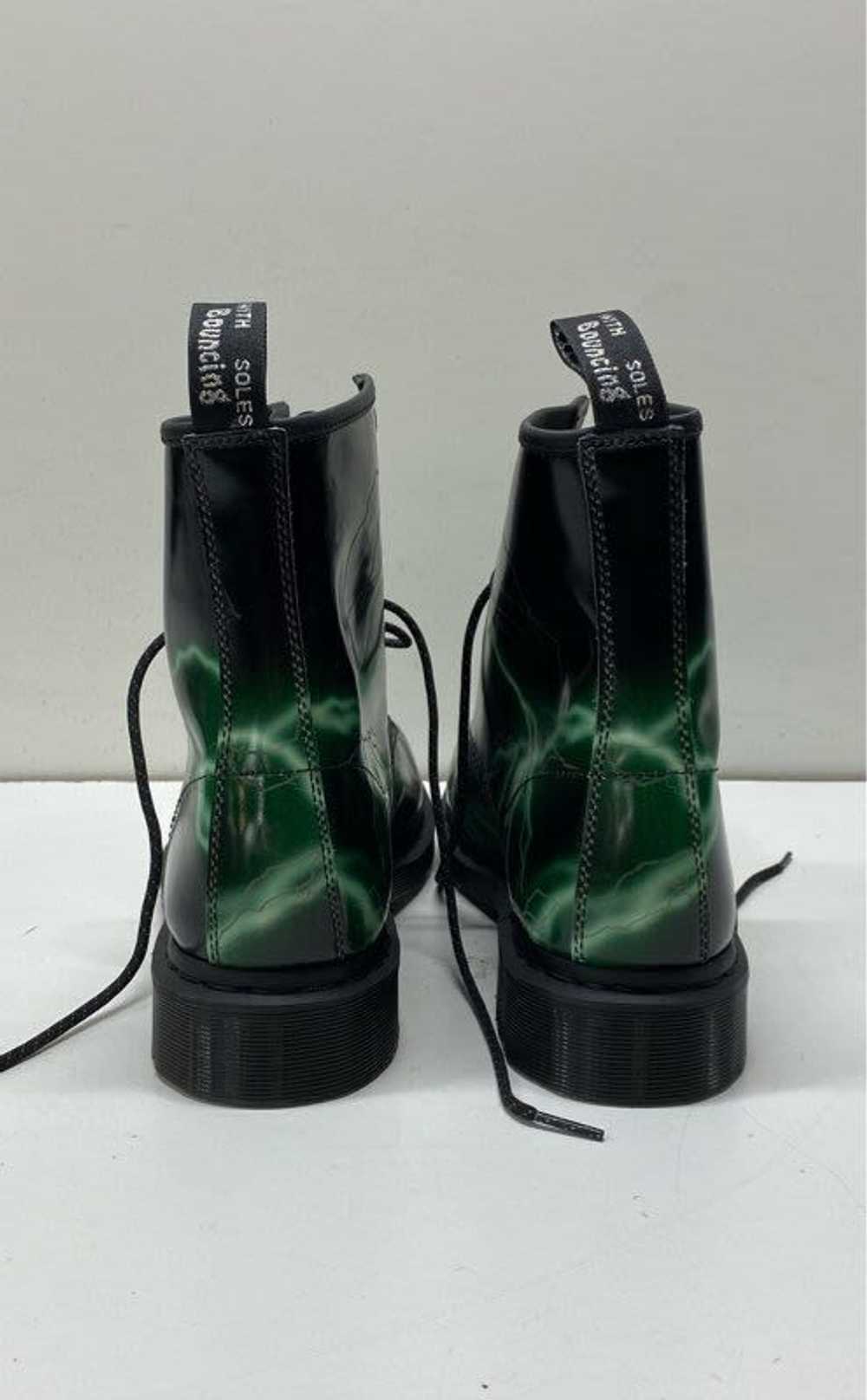 Dr. Martens Flash Black Green Leather Boots Men's… - image 4