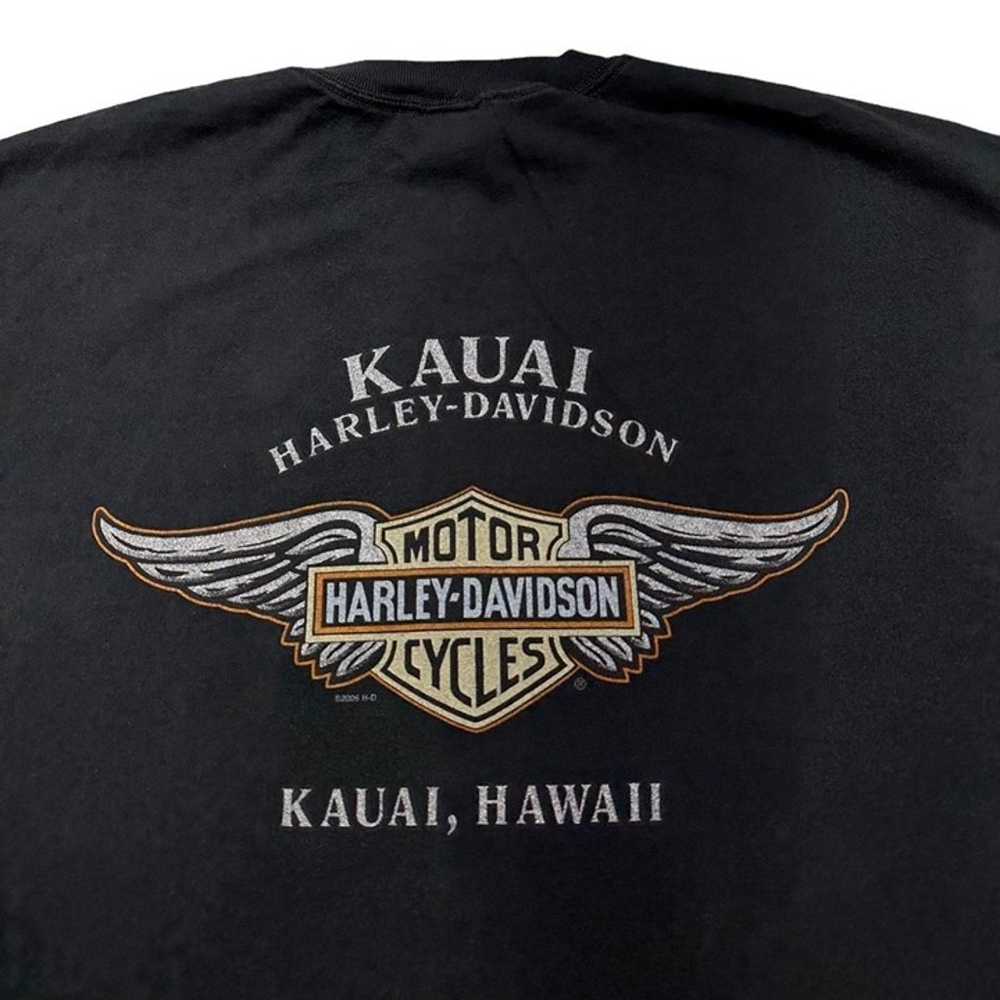 Y2K Harley Davidson Card Kauai T-Shirt - image 3