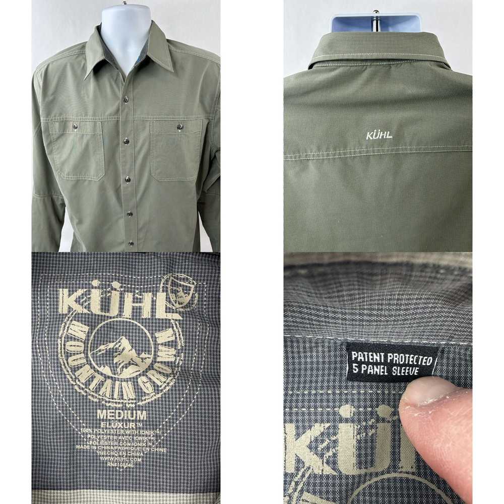 Vintage Kuhl Eluxur Shirt Mens Medium Taupe Long … - image 4