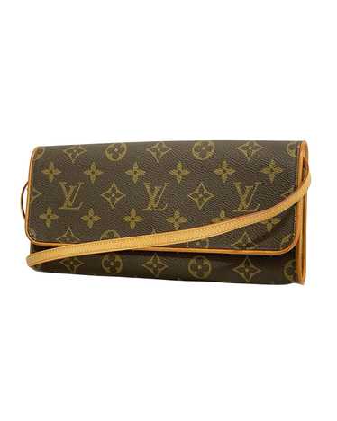 Louis Vuitton Monogram Canvas Flap Shoulder Bag wi