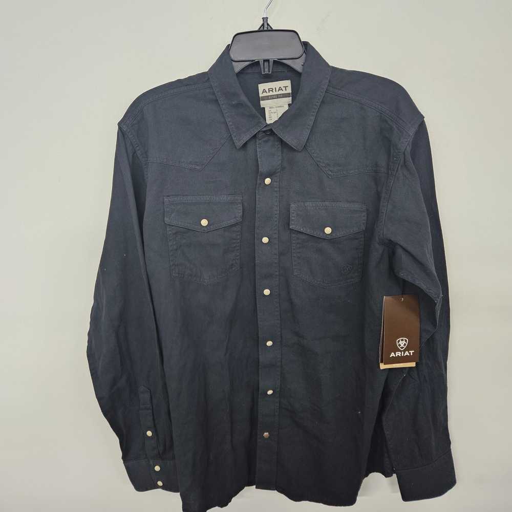 Ariat Blue Retro Fit Button Up - image 1