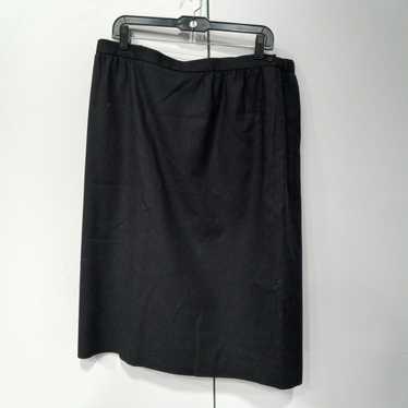 Vintage Pendleton Black Wool Skirt Size 20W