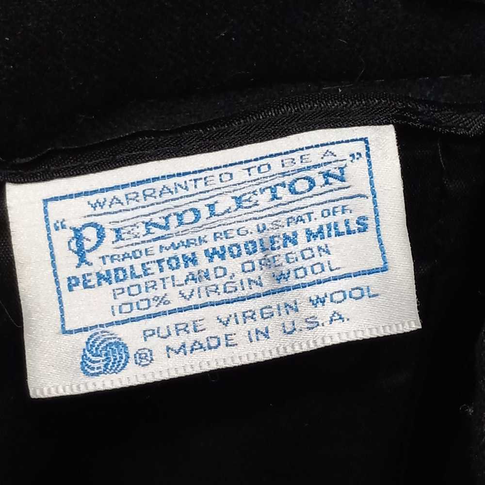 Vintage Pendleton Black Wool Skirt Size 20W - image 6
