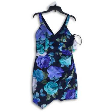 Unbranded NWT BCX Dress Womens Blue V-Neck Sleeve… - image 1