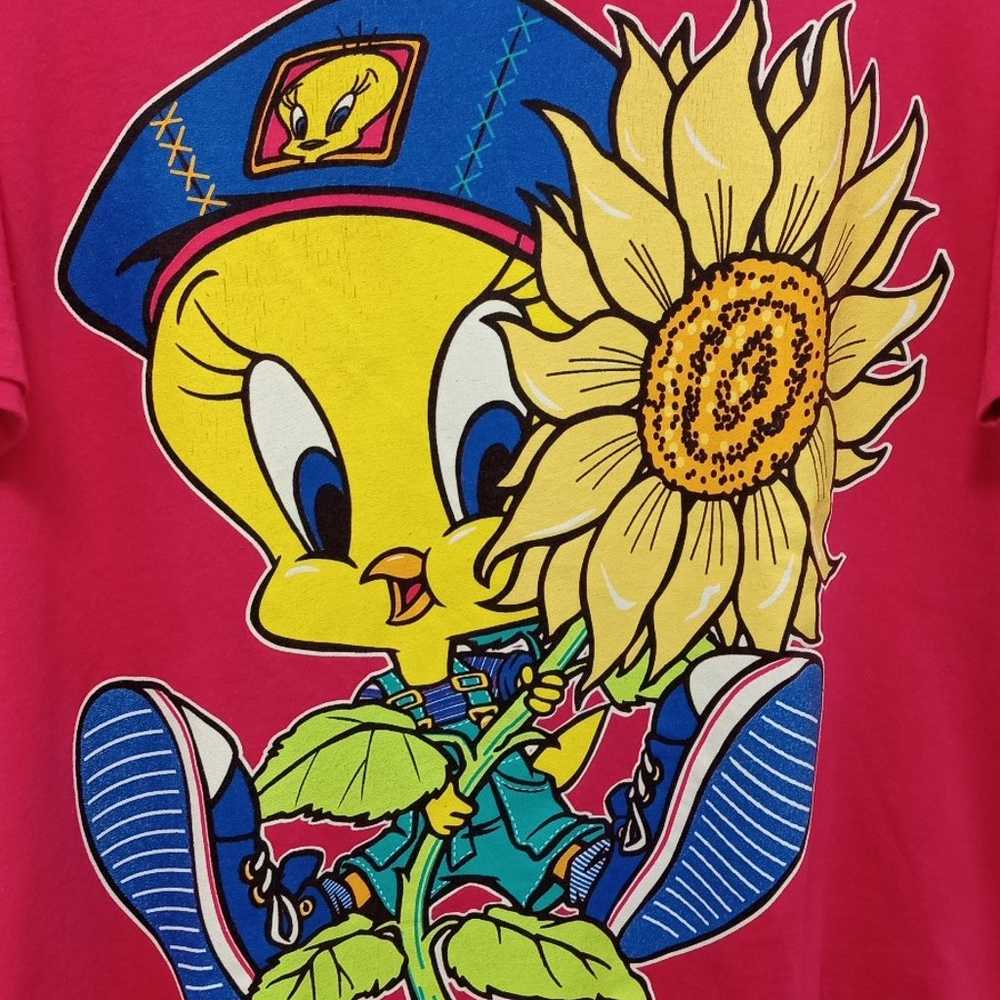 Vintage 1995 Looney Tunes Tweety Bird Sunflower W… - image 2