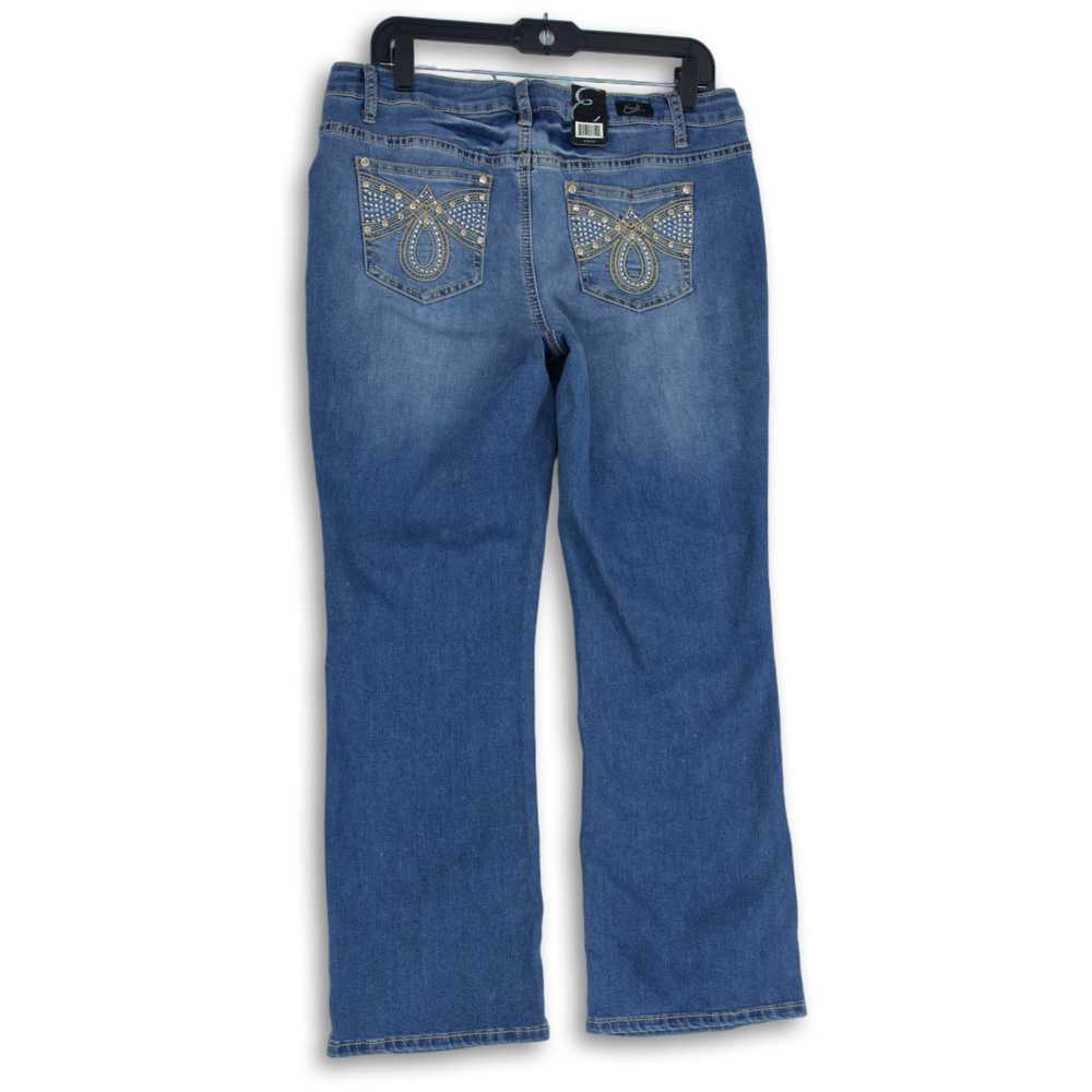 NWT Earl Jeans Womens Blue Denim Studded Medium W… - image 2
