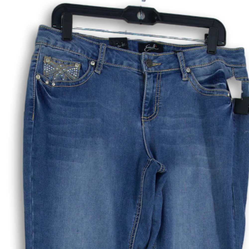 NWT Earl Jeans Womens Blue Denim Studded Medium W… - image 3