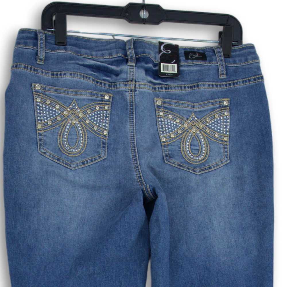 NWT Earl Jeans Womens Blue Denim Studded Medium W… - image 4