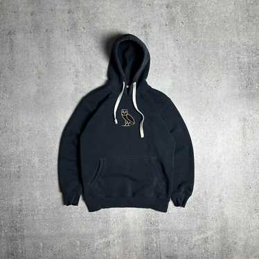 Octobers Very Own Blue Navy Embroidered OVO Hoodi… - image 1