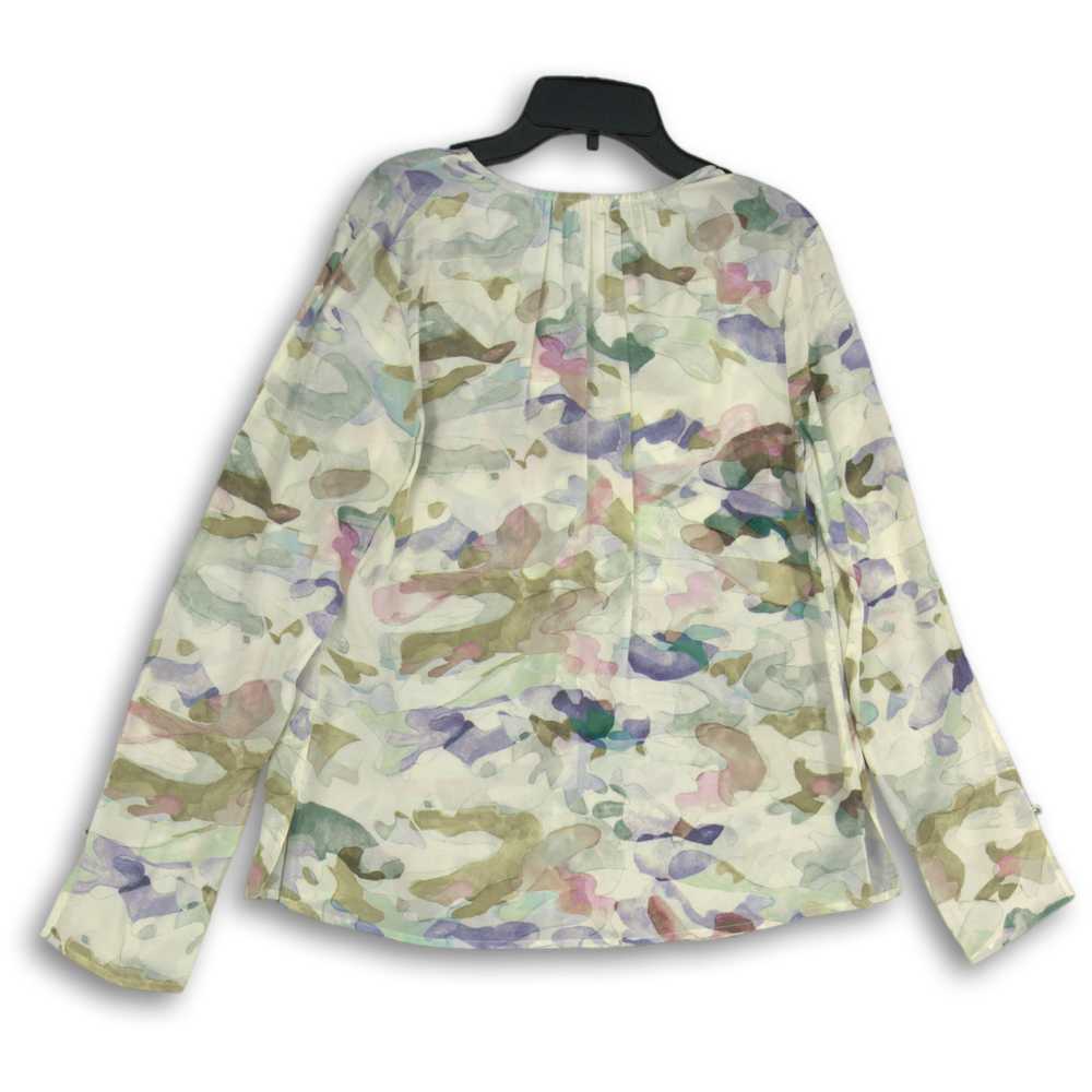 ecru Womens Multicolor Camouflage Long Sleeve But… - image 2