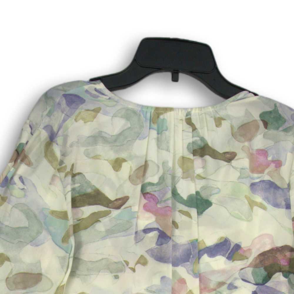 ecru Womens Multicolor Camouflage Long Sleeve But… - image 4