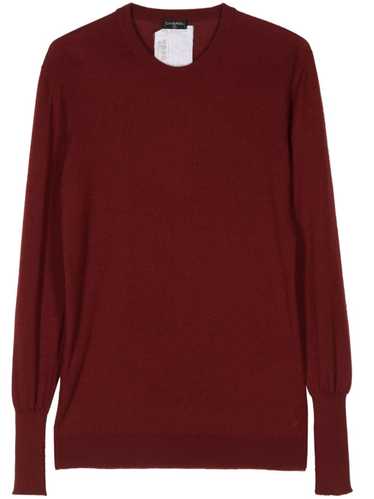 CHANEL Pre-Owned 1990 crew-neck cashmere jumper -… - image 1